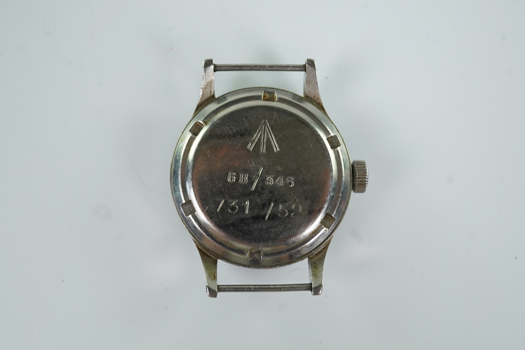 A gentleman's steel International Watch Company Mark II R.A.F Navigators manual wind wrist watch issued in 1952